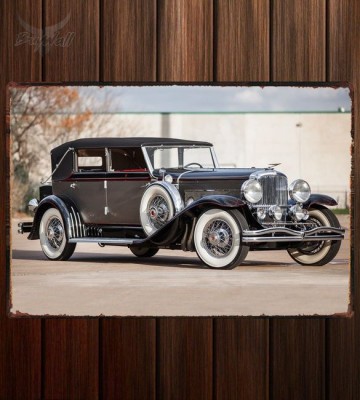 Металлическая табличка Duesenberg J 103 2127 Convertible Berline LWB by LeBaron